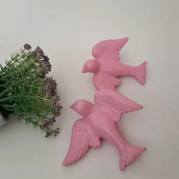 Hand Painted Baby Pink Swallow