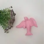 Hand Painted Baby Pink Swallow