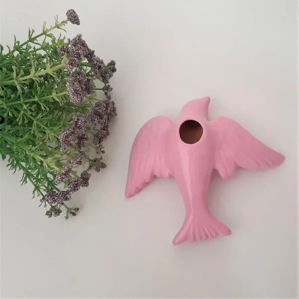 Hand Painted Baby Pink Swallow