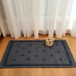 Small Marine Blue Rug - Knotted Rug