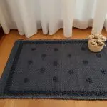 Small Marine Blue Rug - Knotted Rug