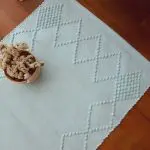 Small Light Sky Blue Rug - Knotted Rug