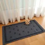 Small Marine Blue Rug - Knotted Rug