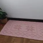 Small Old Pink Rug - Knotted Rug