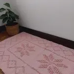 Small Old Pink Rug - Knotted Rug