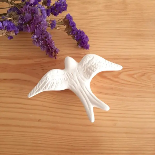 Ceramic Bird To Paint With Relief