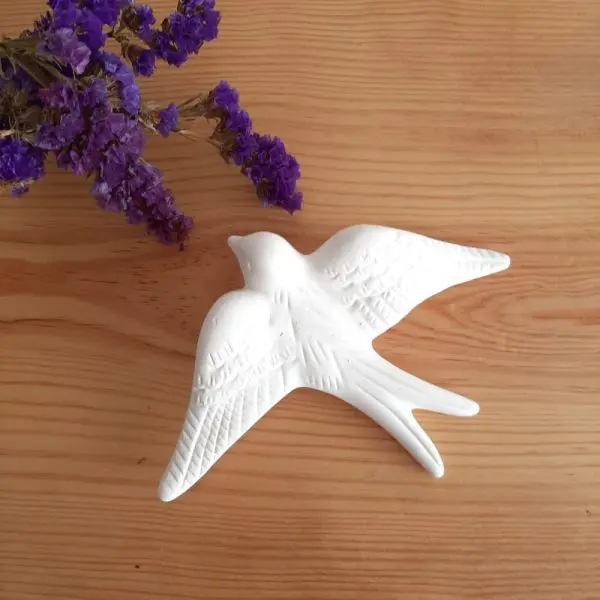 Ceramic Bird To Paint With Relief