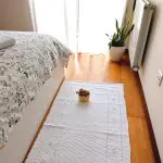 Medium Pure White Rug - 70x140cm - Knotted Rug