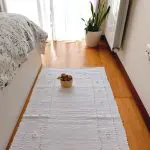 Medium Pure White Rug - 70x140cm - Knotted Rug