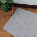 Mini Grey Rug - 50x50cm - Knotted Rug