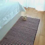 Runner Rug Black White Red 200cm - Traditional Rug