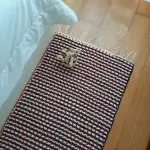 Runner Rug Black White Red 200cm - Traditional Rug