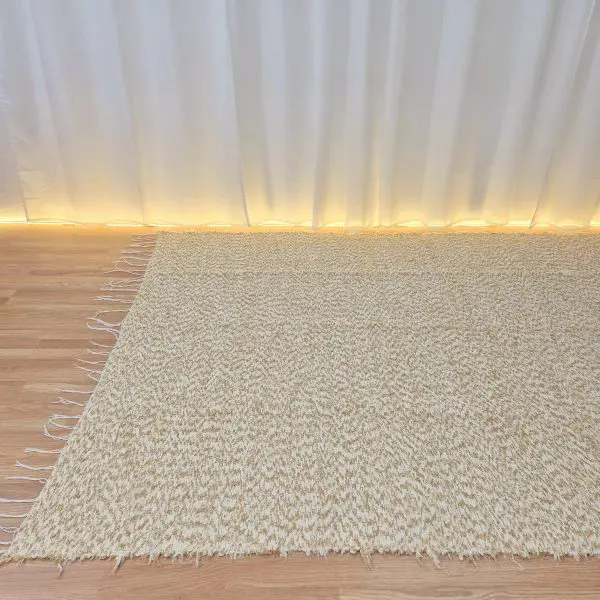 Extra Large Mixed Cream Brown Rug - 200x300cm - Soft Rug