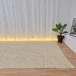 Extra Large Mixed Cream Brown Rug - 200x300cm - Soft Rug