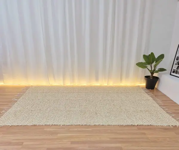 Extra Large Mixed Cream Brown Rug - 200x300cm - Soft Rug