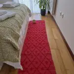 Runner Rug Red - 50x200cm - Knotted Rug