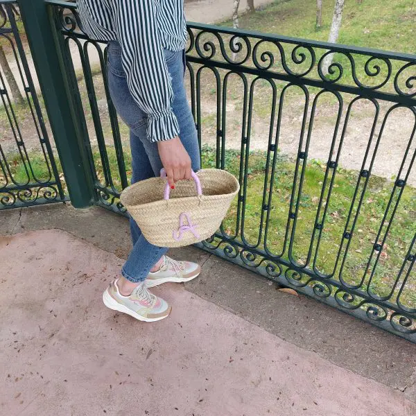 Personalized Basket Bag