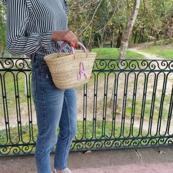 Personalized Basket Bag