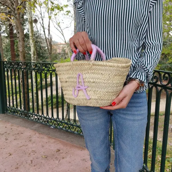 Personalized Basket Bag