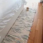 Long Cream Blue Rug - 50x200cm - Soft Rug