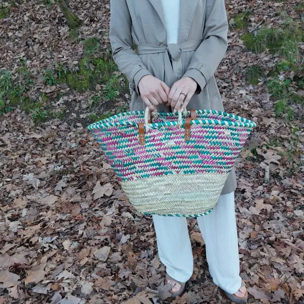 Colorful Basket Bag