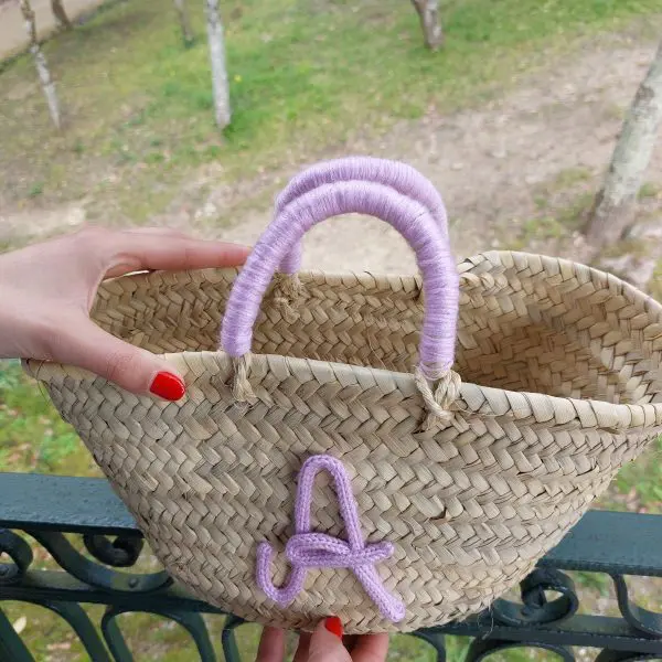 Personalized Basket Bag