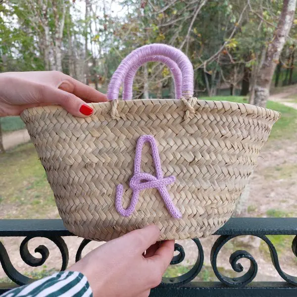 Personalized Basket Bag