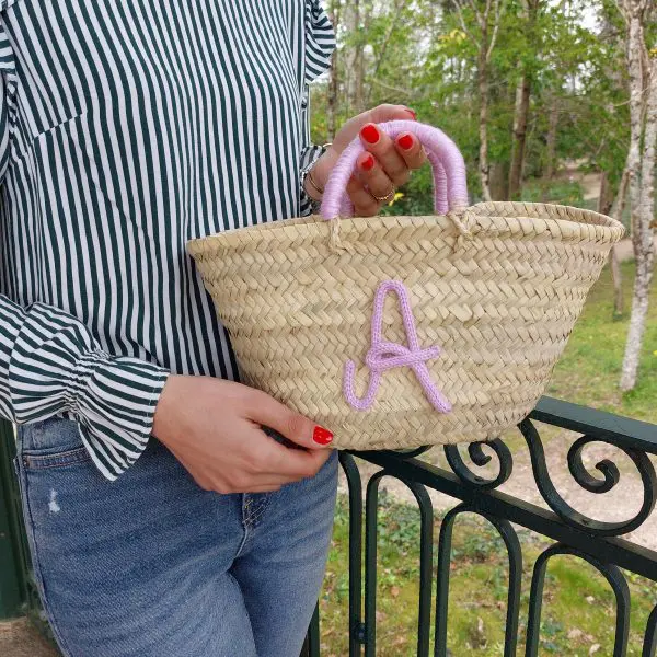 Personalized Basket Bag