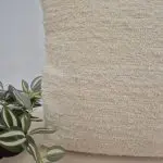 Handwoven Cream Cushion 50x50cm Made in Recycled Cotton