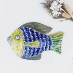 Extra Large Ceramic Fish - Blue and Green Fish