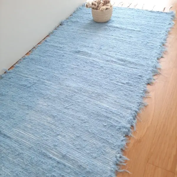 Runner Blue Rug - 50x200cm - Soft Rug