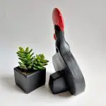 Ceramic Portuguese Guitar With Multicolor Rooster