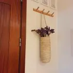 Long Straw Hanging Basket