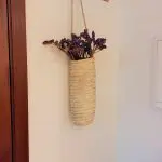 Long Straw Hanging Basket