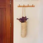Long Straw Hanging Basket