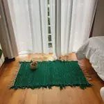 Small Dark Green Rug - 50x100cm - Soft Rug