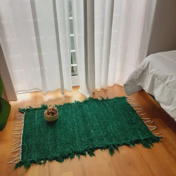 Small Dark Green Rug - 50x100cm - Soft Rug