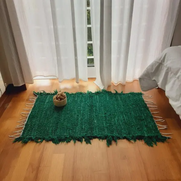 Small Dark Green Rug - 50x100cm - Soft Rug
