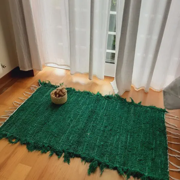 Small Dark Green Rug - 50x100cm - Soft Rug