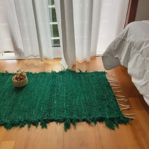 Small Dark Green Rug - 50x100cm - Soft Rug