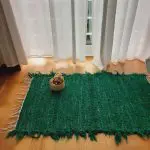 Small Dark Green Rug - 50x100cm - Soft Rug