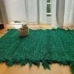 Small Dark Green Rug - 50x100cm - Soft Rug