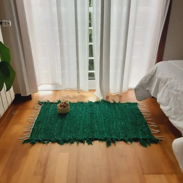 Small Dark Green Rug - 50x100cm - Soft Rug