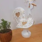 White and Gold Rooster - 50cm
