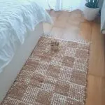 Medium Camel White Rug - 70x140cm - Soft Rug