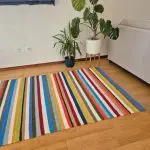 Large Multicolor Rug - 140x200cm - Ring Line Rug