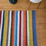 Large Multicolor Rug - 140x200cm - Ring Line Rug