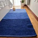 Medium Blue Rug - 70x140cm - Ring Line Rug