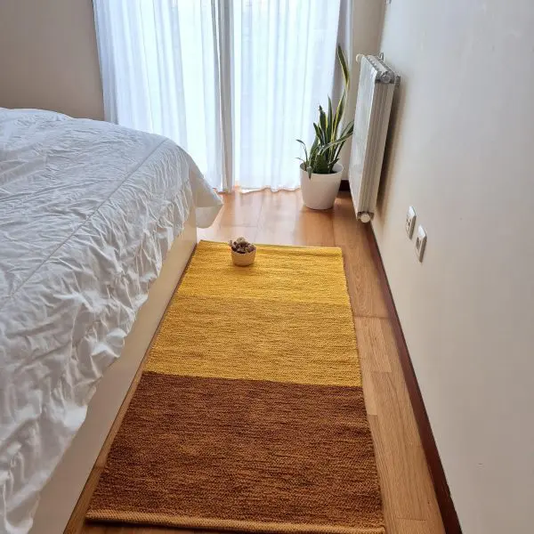 Medium Yellow Rug - 70x140cm - Ring Line Rug