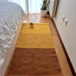 Medium Yellow Rug - 70x140cm - Ring Line Rug